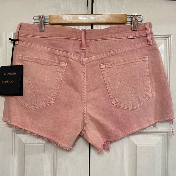 NEW Mother Superior The Tomcat Kick Fray Pink Shorts NWT - Picture 12 of 14